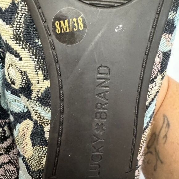 Lucky Brand Floral Print Flats Blue - Picture 6 of 7